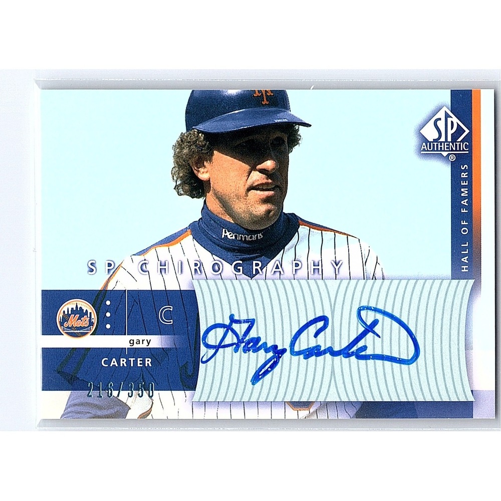 2003 SP Authentic - Chirography Hall of Famers Gary Carter #GC1 /350 (AU)